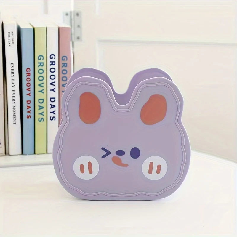 Cute Rabbit Desktop Storage Box – Cosmetics & Pen Holder Desktop Organizer Babs Purple