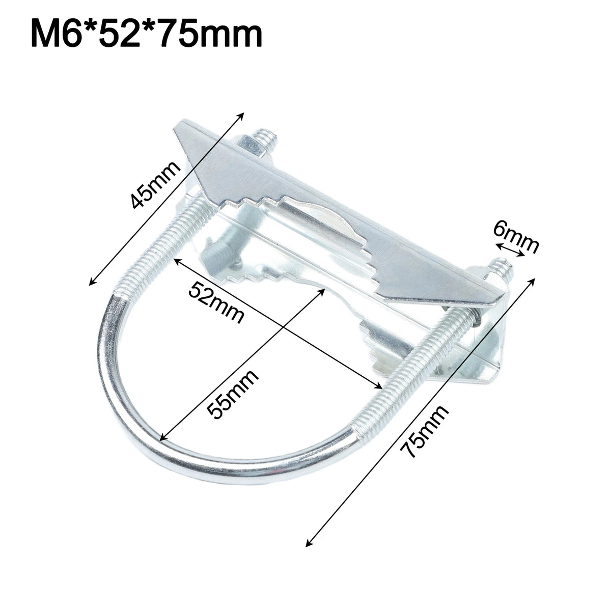 Heavy Duty Antenna Mast Clamp U-Bolt Mounting Bracket Antenna Mast Clamp Babs A