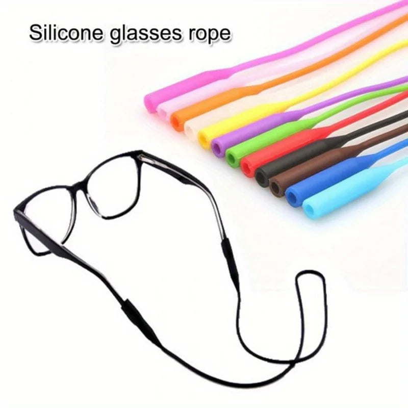5-Pack Silicone Eyeglasses Straps – Anti-Slip Sports Cord Holder Eyeglasses Strap Babs
