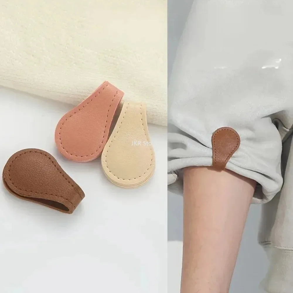2pcs Elastic Sleeve Holders – PU Leather Non-Slip Cuff Bands Sleeve Holder Bands Babs