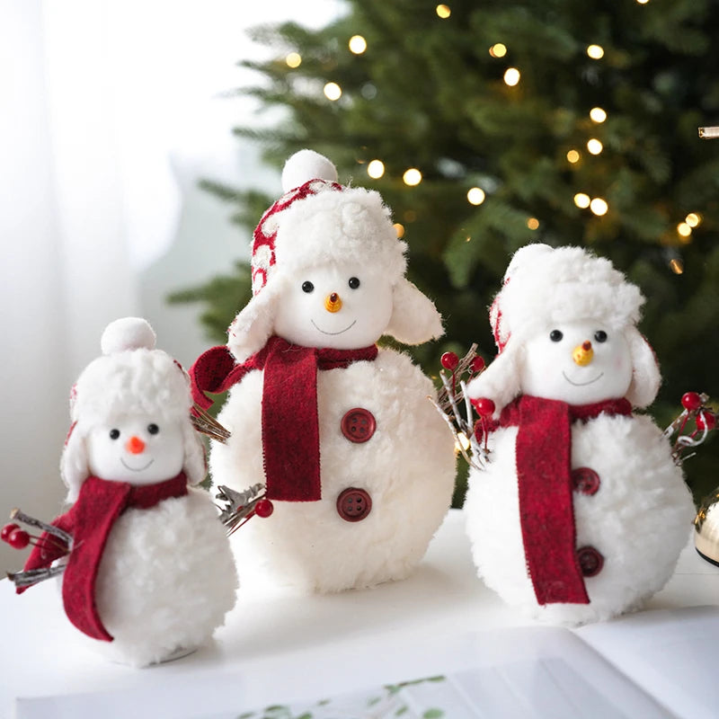 Plush Christmas Snowman Ornament – Holiday Decor & Kids Gift Christmas Ornament Babs