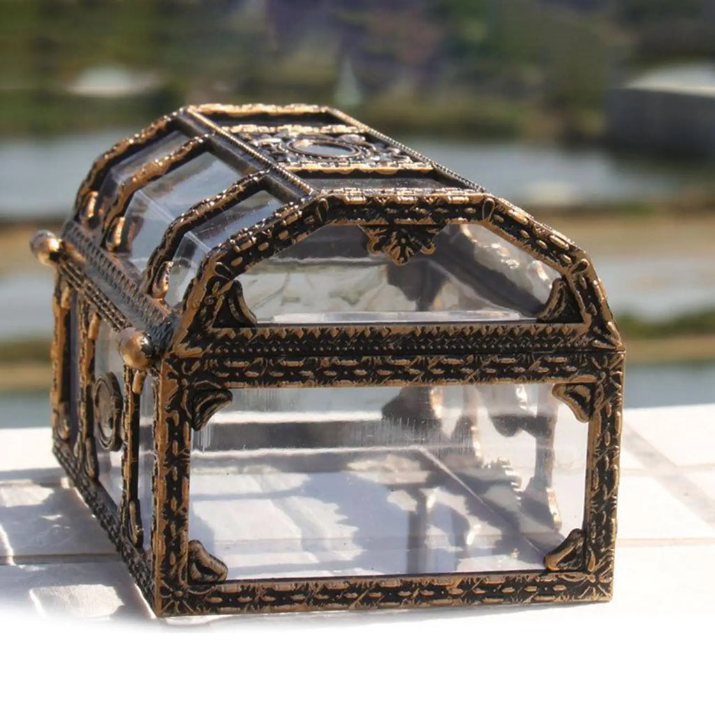 Transparent Pirate Treasure Box – Kids' Jewelry Organizer Jewelry Storage Box Babs