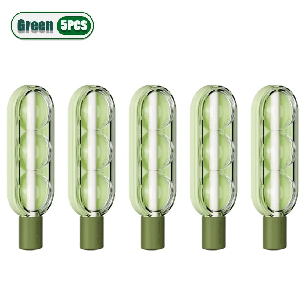 Reusable Silicone Ice Pop Mold Set – DIY Popsicle & Ice Tray Ice Pop Mold Set Babs Green-5PCS