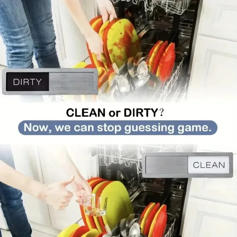 Dishwasher Clean Dirty Magnet Sign | Kitchen Fridge Organizer Fridge Magnet Sign Babs