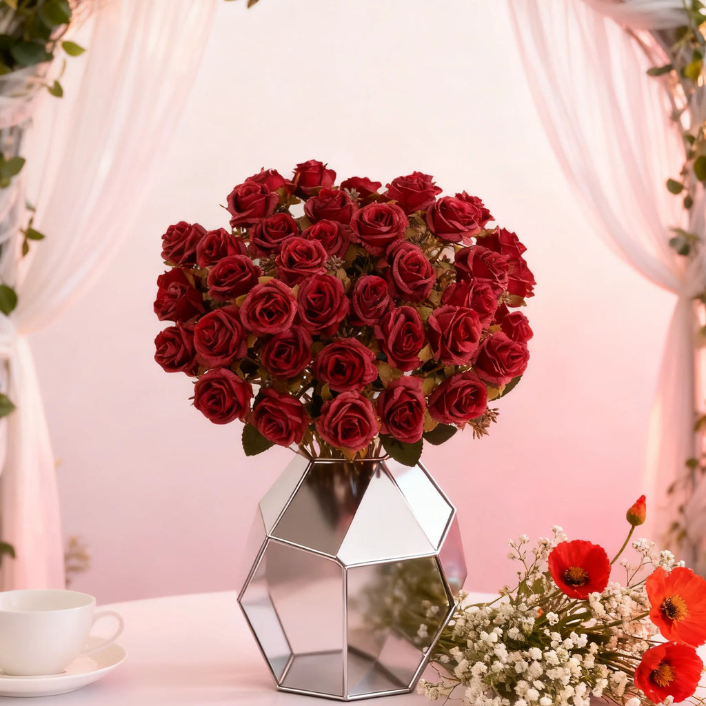 Artificial Silk Rose Bouquet – Wedding & Home Décor Artificial Flower Bouquet Babs