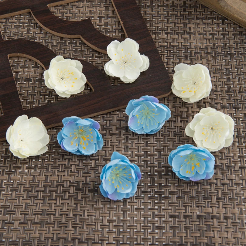 Silk Artificial Cherry Blossom Flowers 50/100Pc – DIY Wedding Decor Artificial Flowers Babs