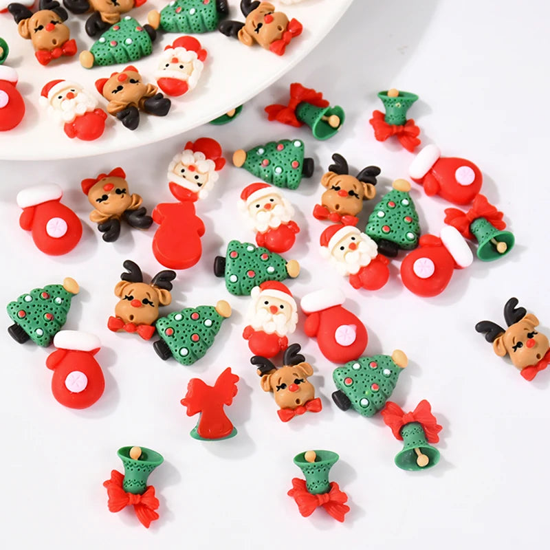 Mini Christmas Resin Figurines – Santa & Xmas DIY Ornaments Christmas Resin Figurines Babs