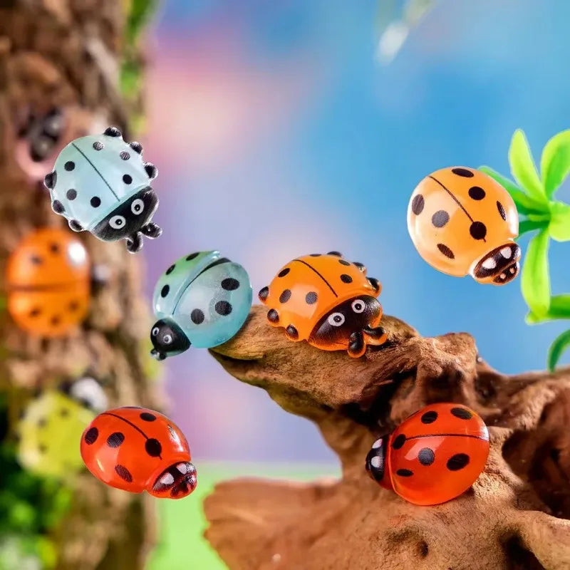 10-Piece Bee & Ladybug Mini Hair Clips – Cute Barrette Set Hair Clip Set Babs