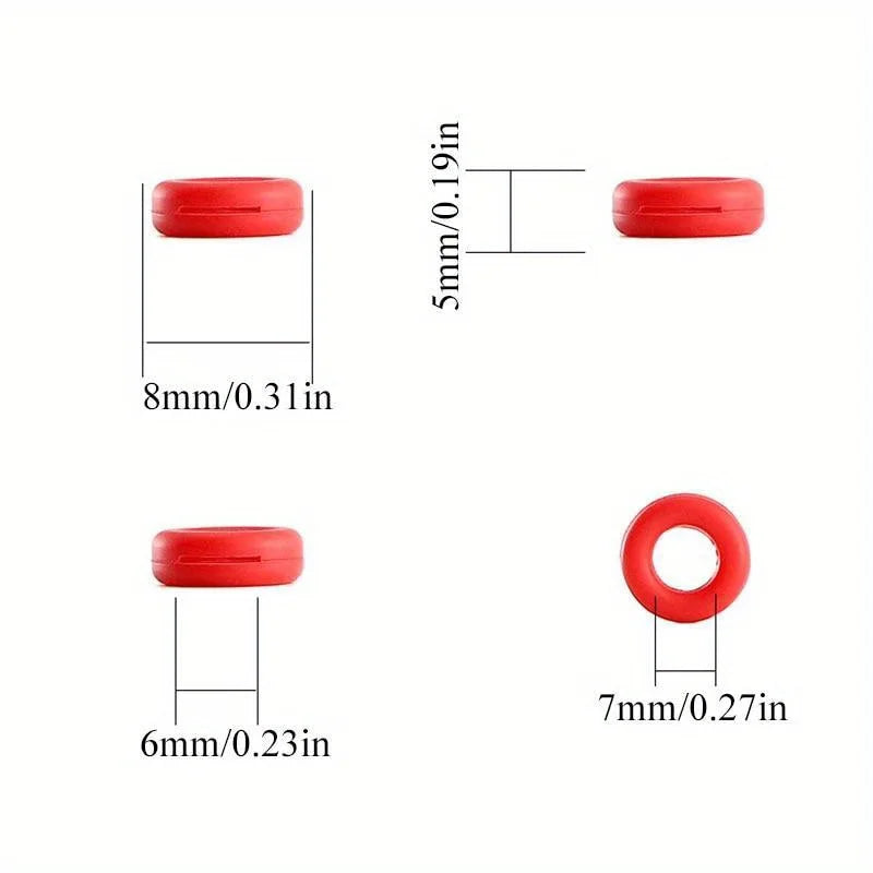 10 Pairs Silicone Eyeglass Temple Tips – Anti-Slip Ear Hooks Eyeglass Accessories Babs