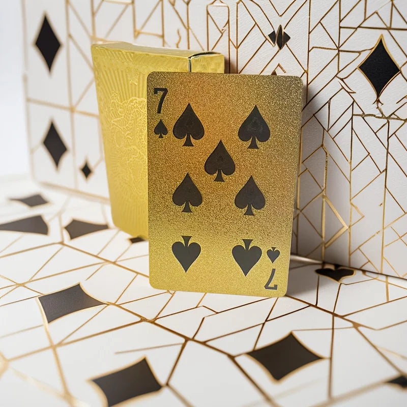 Matte Golden Dragon PVC Playing Cards – Durable Hardened Deck PVC Playing Cards Babs