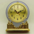 Retro Gold Metal Desk Clock – Antique Tabletop Home Décor Decorative Desk Clock Babs City