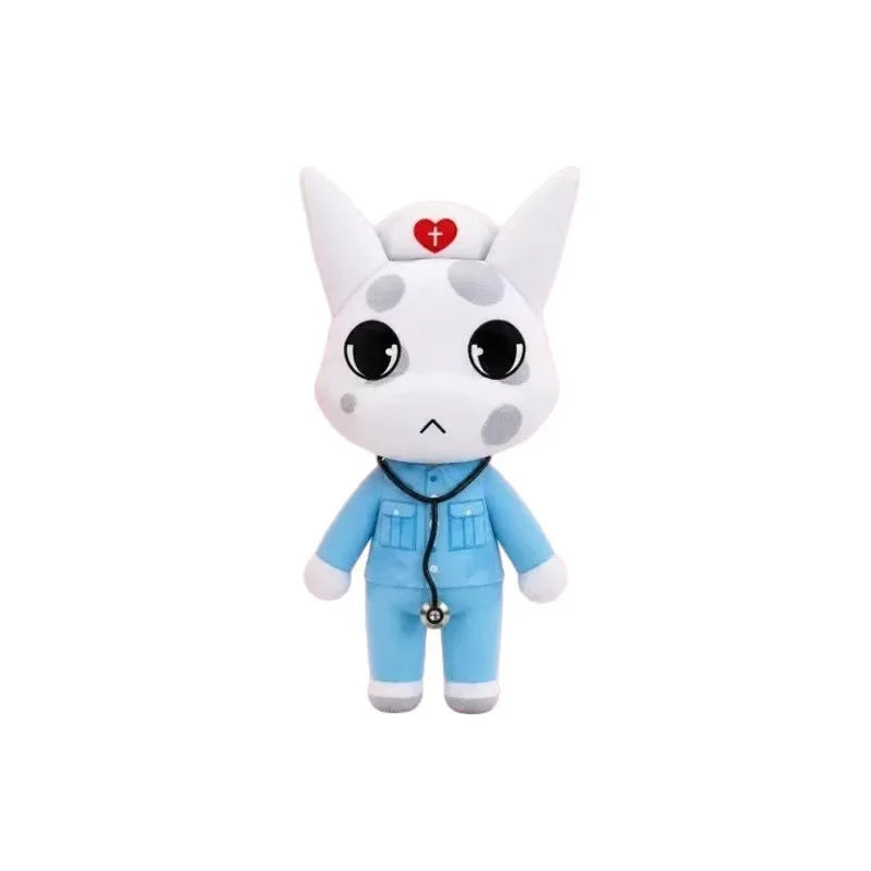 Horror Animal Hospital Plush Doll – Cat Dog Penguin Bunny Collectible Plush Doll Babs Dark Khaki