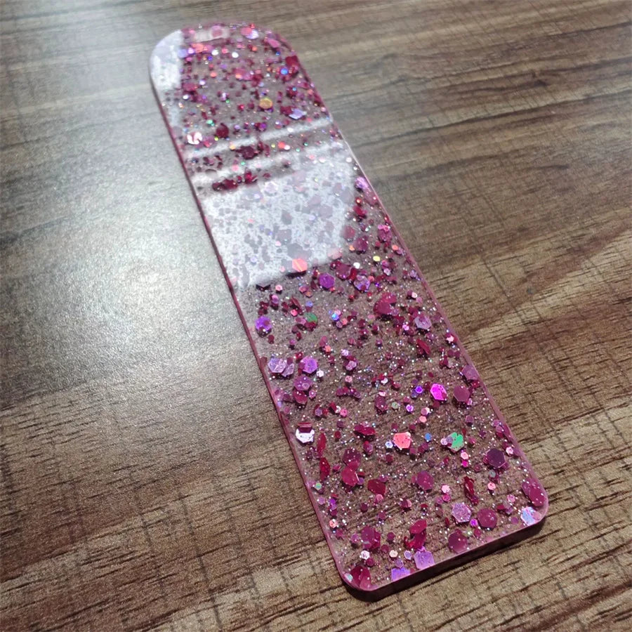 Acrylic Water Ripple Bookmark DIY Sticker – Loose Powder Design Acrylic DIY Bookmark Babs purple