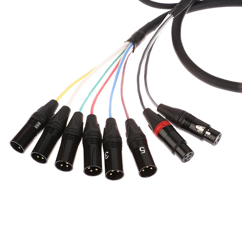3-Pin XLR Male to Female Balanced Audio Cable 1M | HUXUAN XLR Audio Cable Babs