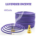 40 Lavender Aromatherapy Coils – Yoga & Air Freshening Aromatherapy Incense Coils Babs PURPLE