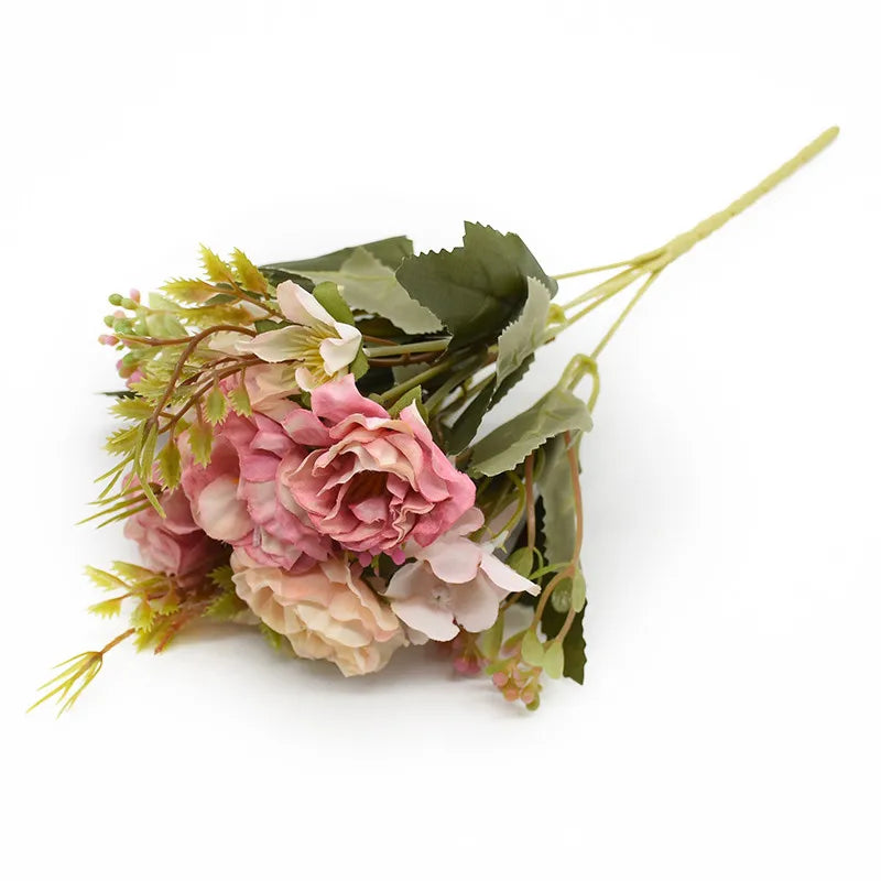 Silk Peony Rose Artificial Flowers for Wedding & Home Décor Artificial Silk Flowers Babs color 4 4 pcs