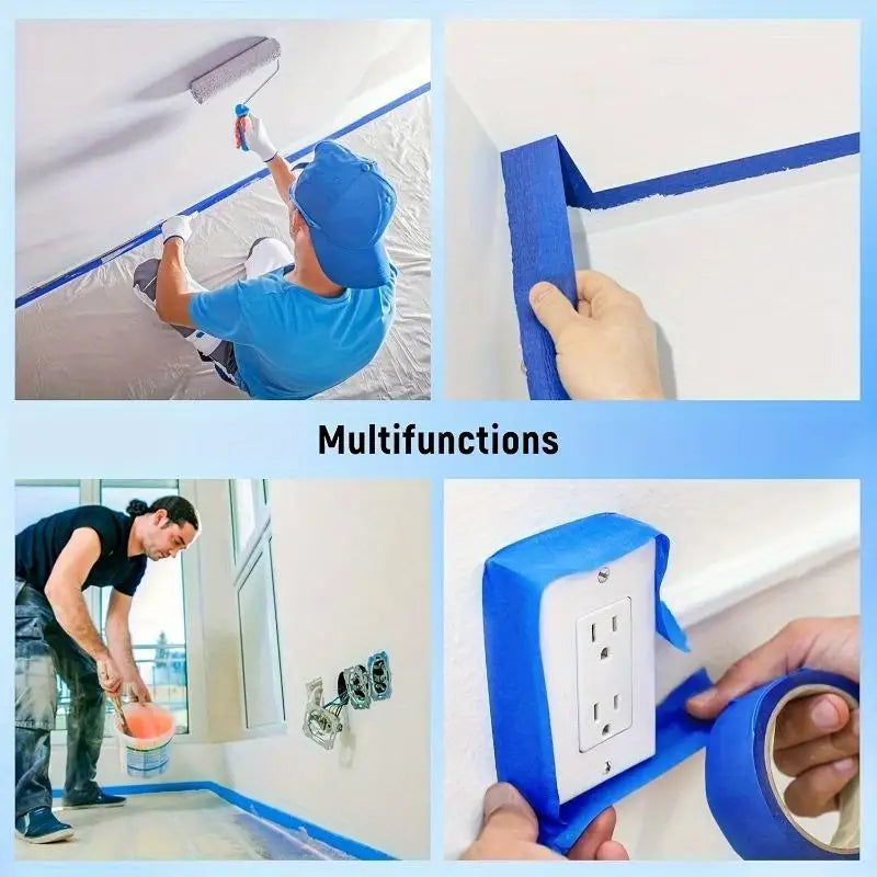 7-Roll Blue Painter's Masking Tape – DIY, Crafts & Office Painter's Masking Tape Babs