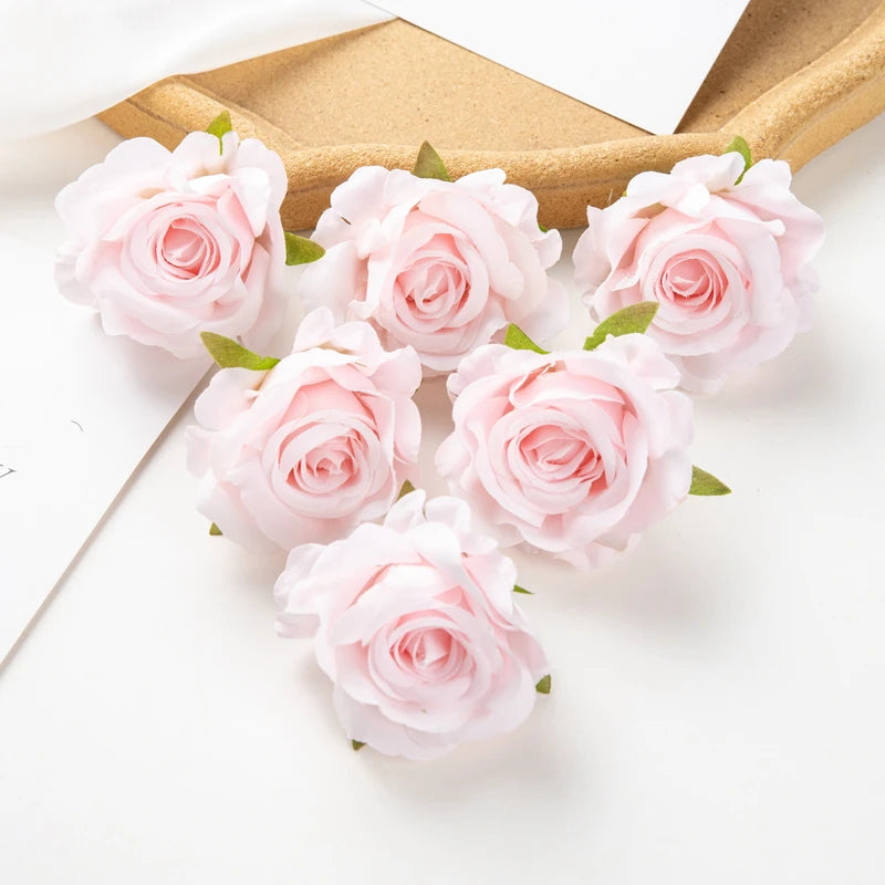 Silk Rose Artificial Flower Heads – Wedding & Party Décor (20/40 pcs) Artificial Silk Flowers Babs color 3 20pcs