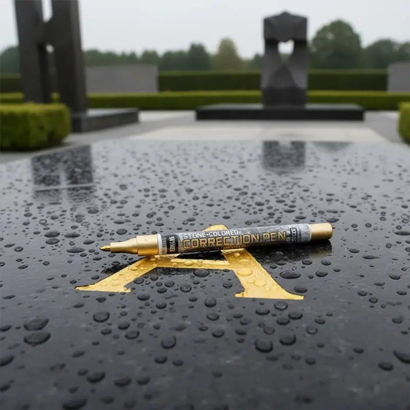 Tombstone Marker Pen – Waterproof Fade-Resistant Stone Restoration Stone Paint Marker Babs