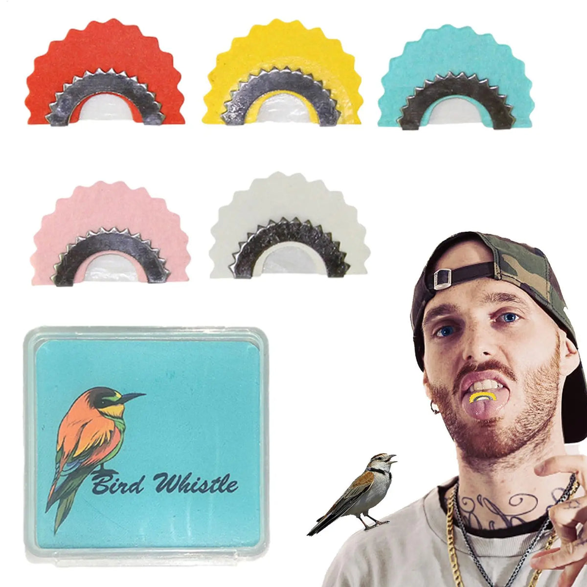 Bird Tongue Whistle 5-Pack – Fun Chirping Noise Maker Toy Novelty Whistle Toy Babs