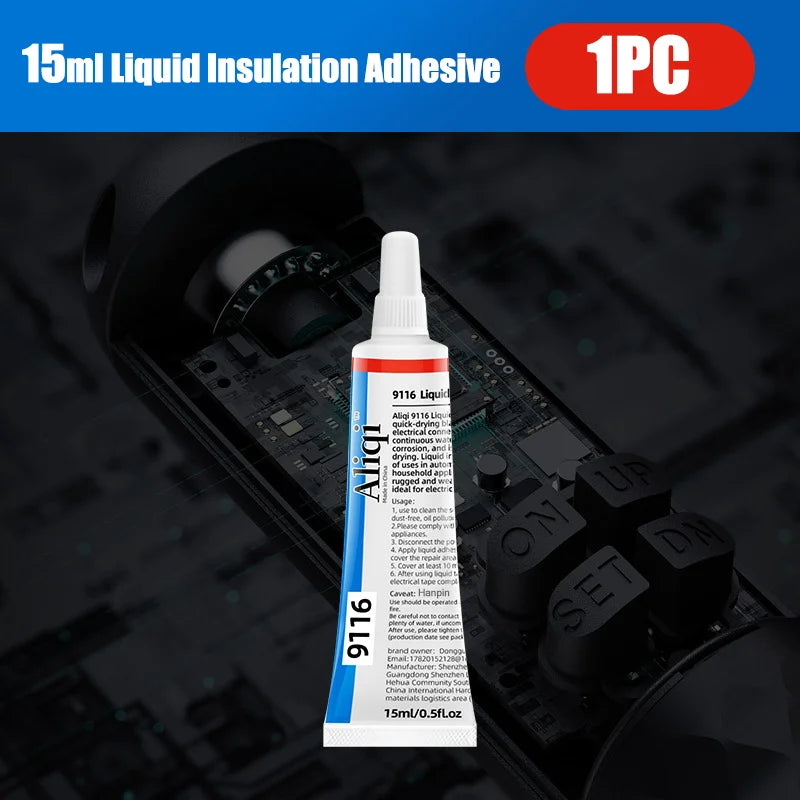 Waterproof Liquid Electrical Tape Insulating Sealant Wire Repair Liquid Electrical Tape Babs 15ml