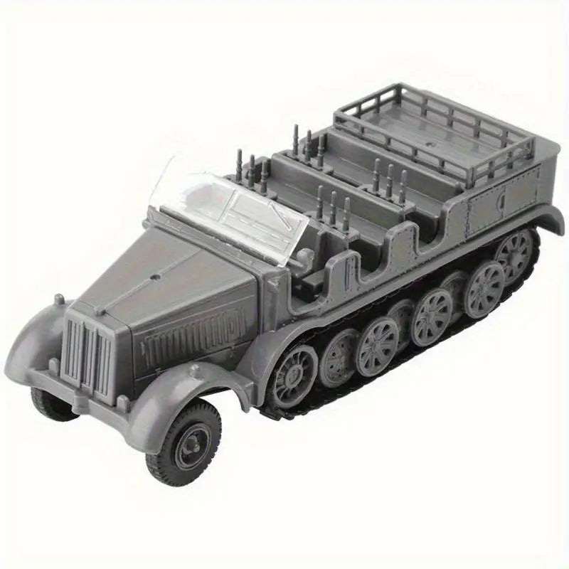 1/72 Scale WWII Sd.Kfz.7 Half-Track Diecast Model Assembly Kit Military Scale Model Babs