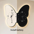 Oeny Luminous Nordic Wall Clock | Modern Noiseless Design Decorative Wall Clock Babs Black Single side 32x53cm