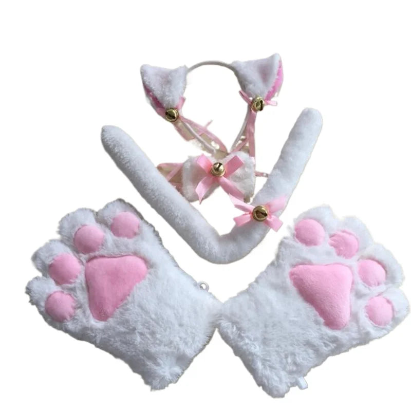 Cat Ear Lace Maid Cosplay Set – Headband, Collar & Wristbands Cosplay Costume Set Babs