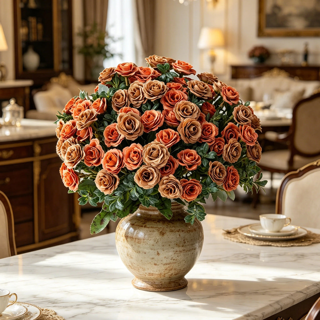 Artificial Silk Rose Bouquet for Weddings, Home & DIY Gifts Artificial Silk Flowers Babs