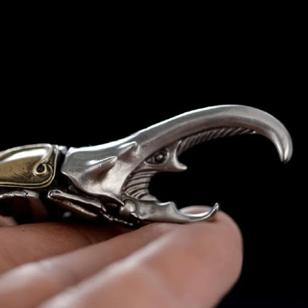 3D Brass Beetle Keychain & Bottle Opener – Stainless Steel Novelty Keychain Babs