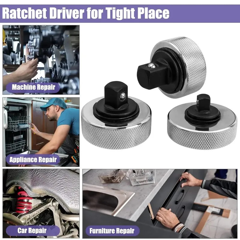 Palm Ratchet Wrench 1/4 3/8 1/2 Drive – Reversible Thumbwheel Palm Ratchet Wrench Babs