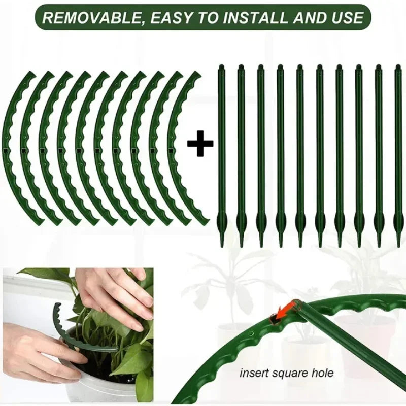 T-Shape Plant Support Stakes | Garden Flower Pot Rack Set Plant Support Stakes Babs