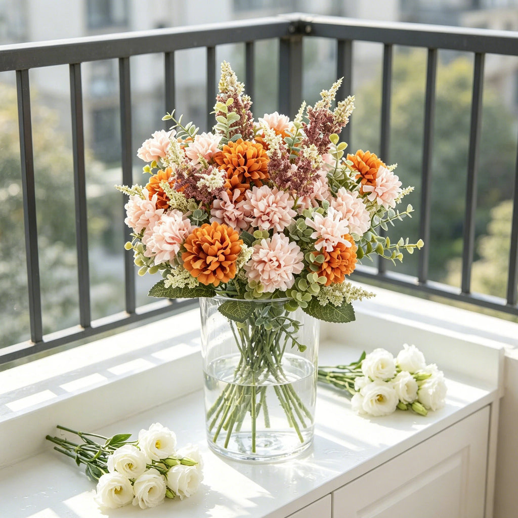 Silk Chrysanthemum Artificial Flowers – Wedding & Home Décor Artificial Flowers Babs