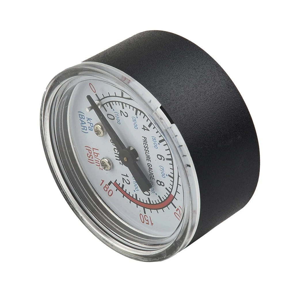 50mm Air Pressure Gauge 1/4" BSP 0-180 PSI 0-12 Bar Manometer Pressure Gauge Babs