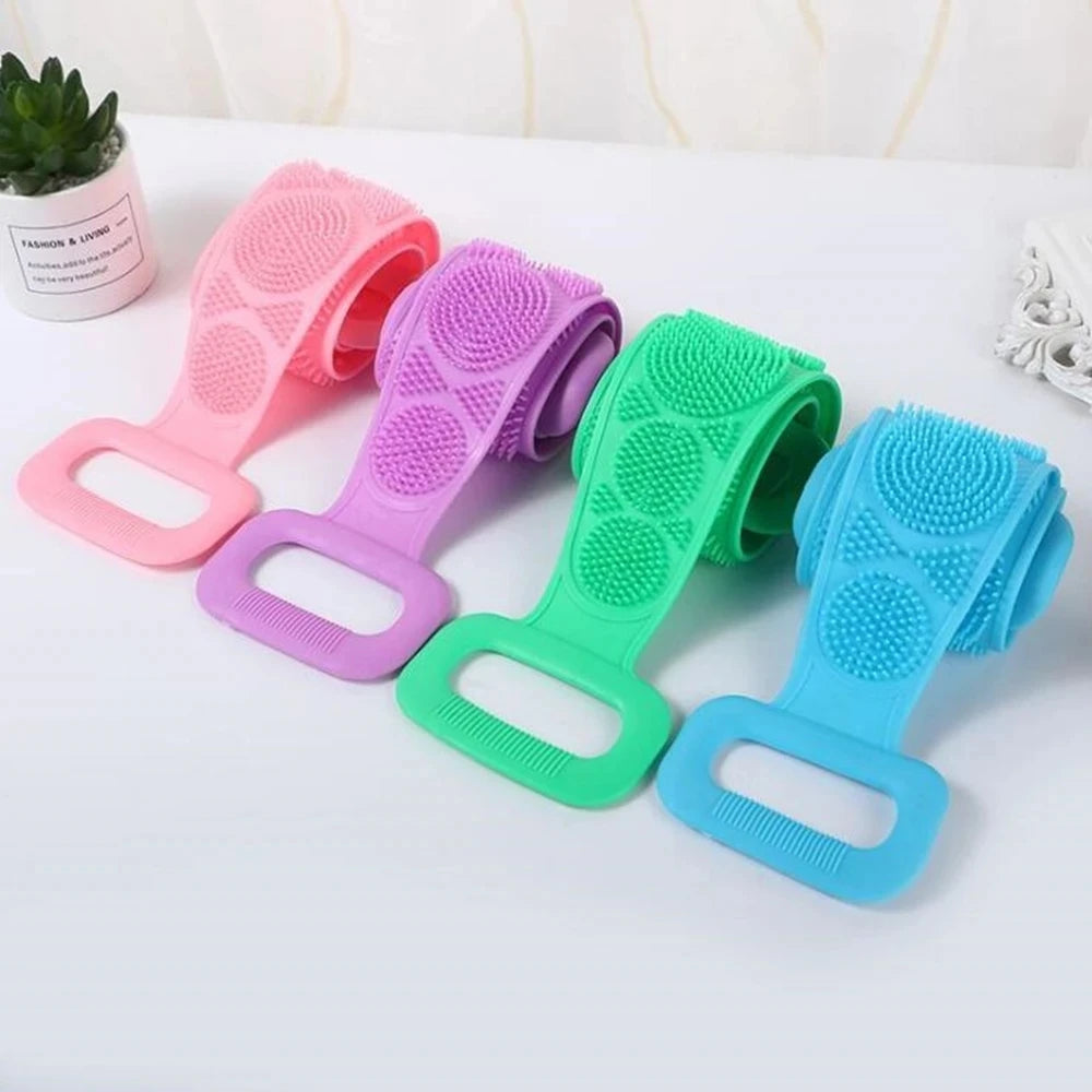 Silicone Body Scrub Brush & Exfoliating Bath Belt Body Scrub Brush Babs