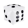 Giant Inflatable Dice 30cm PVC Party Game Toy – 1 or 2 Pack Inflatable Party Game Babs White-1PC 30x30cm No plug