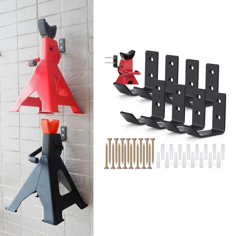 Heavy Duty Metal Wall Hooks – Jack Stand Tool Organizer Wall Mount Tool Hooks Babs