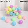 50Pcs Empty Plastic Capsule Balls 60-75MM DIY Surprise Containers Capsule Toy Containers Babs 75MM Macarons