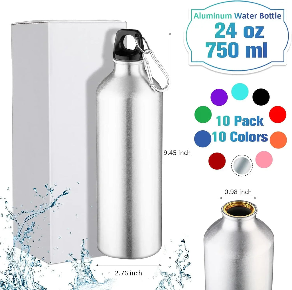 Lightweight Aluminum Bike Water Bottle – Leakproof & BPA-Free Sports Water Bottle Babs