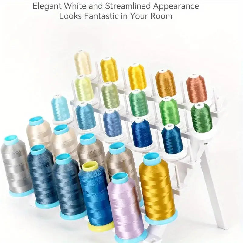 Wood Thread Rack – 60 + 10 Long Pegs Sewing & Embroidery Organizer Thread Rack Organizer Babs
