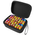 48 AA Battery Organizer Hard Case – Waterproof EVA Storage Battery Organizer Case Babs black