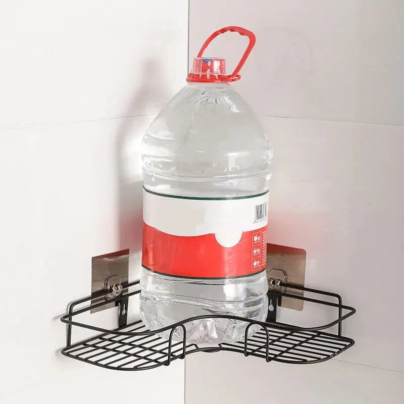 No-Drill Wall-Mounted Metal Storage Rack – Kitchen & Bathroom Wall-Mounted Storage Rack Babs