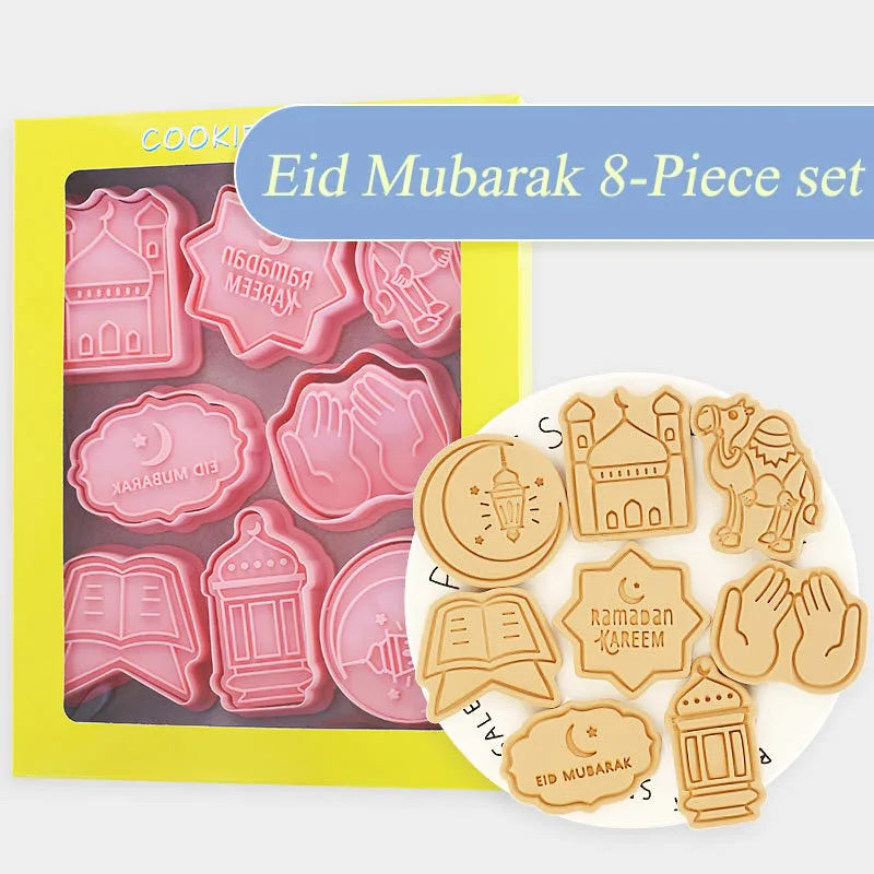 Eid Mubarak & Ramadan Cookie Cutter Set – Islamic Baking Molds Cookie Cutter Set Babs