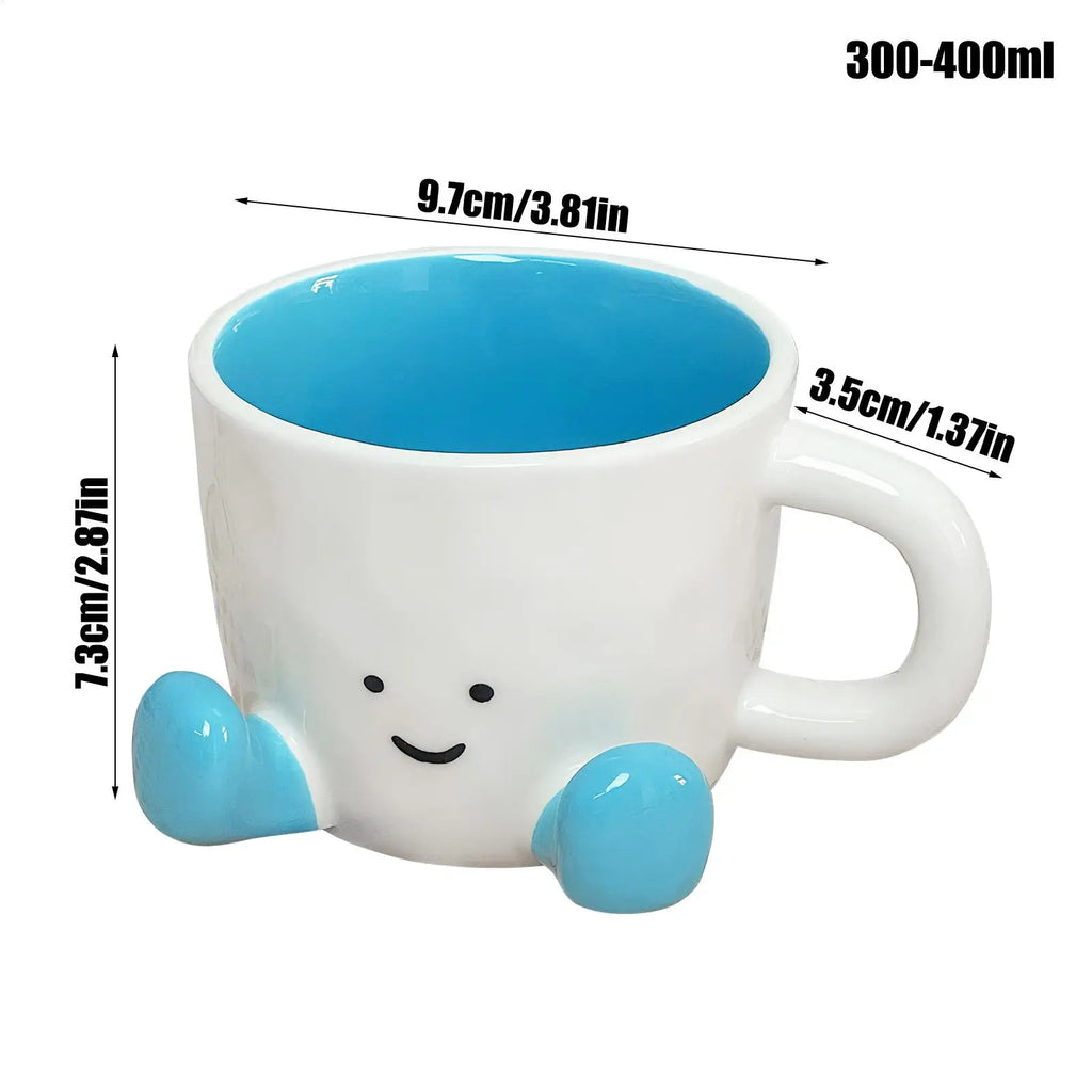 Cute Cartoon Ceramic Coffee Mug | 300–400ml Novelty Cup Ceramic Coffee Mug Babs