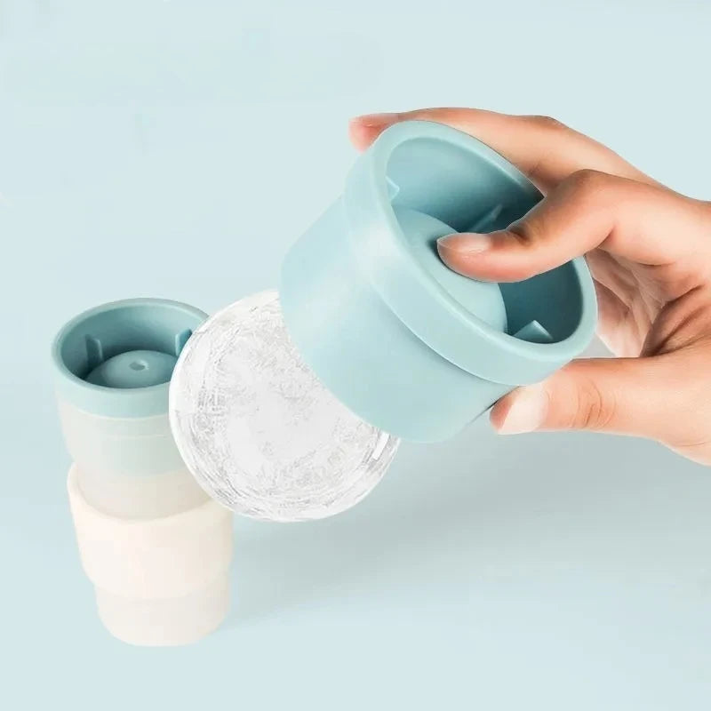 Silicone Ice Ball Maker Mold – Reusable 6cm Sphere for Drinks Ice Ball Mold Babs