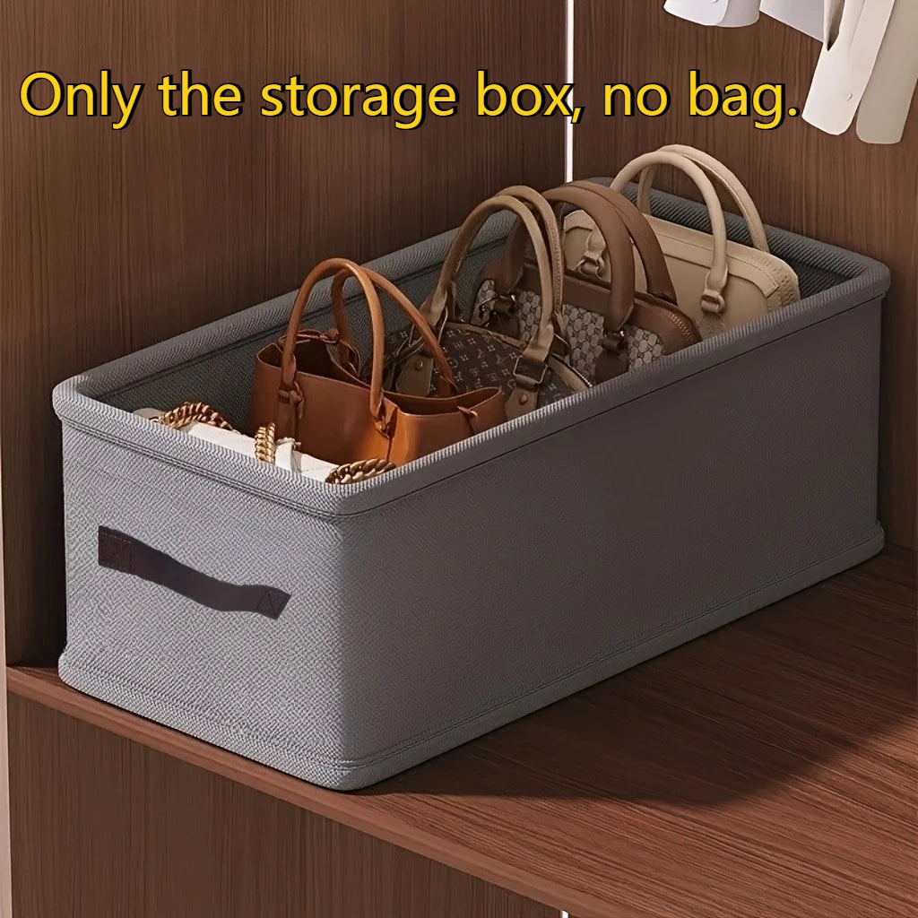 Foldable Bag Partition Storage Box – Wardrobe & Bedroom Wardrobe Storage Box Babs Grey