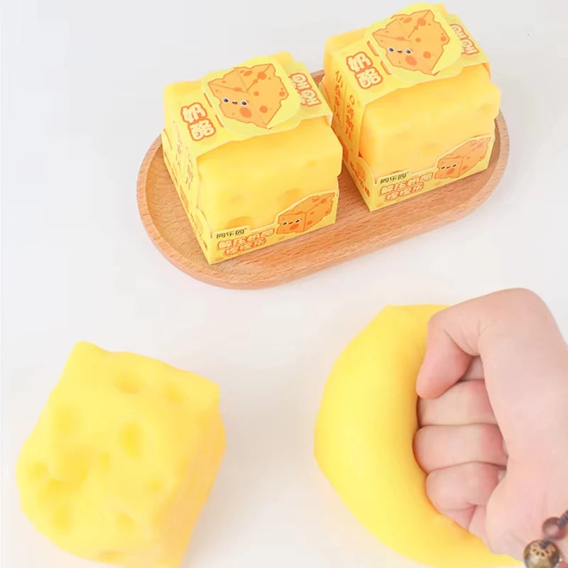 Squishy Cheese Fidget Toy – Slow Rebound Sensory Squeeze Toy Squishy Fidget Toy Babs