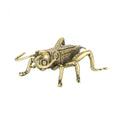 Solid Brass Cricket Figurine – Miniature Home Decor Statue Brass Figurine Babs 1