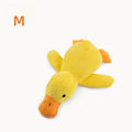Yellow Duck Dog Calming Toy with Quacking Sound | Fleece Plush Plush Dog Toy Babs M