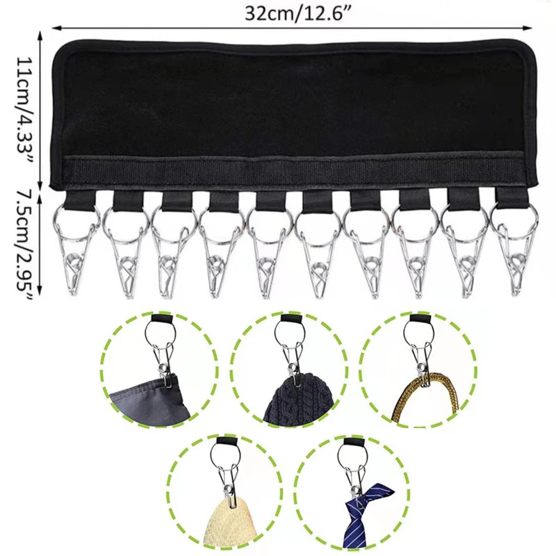 Foldable Baseball Hat Rack Clip – Rustproof Closet Organizer Hat Rack Organizer Babs